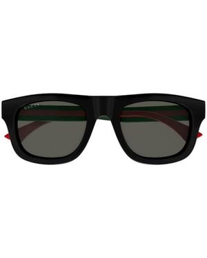 Gucci Acetate Square Sunglasses - Black