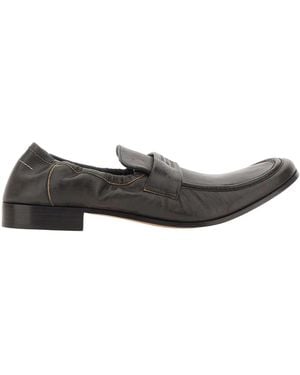 MM6 by Maison Margiela Swing-Toe Slip On Loafers - Grey
