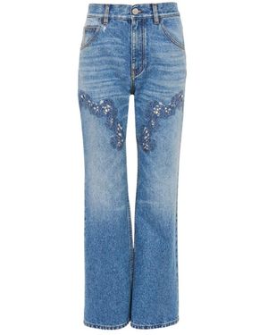 Chloé Chloé Cropped Bootcut Jeans - Blue