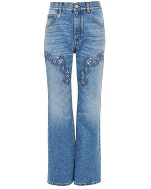 Chloé Chloé Cropped Bootcut Jeans - Blue