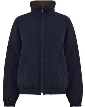 Prada Stand Collar Zip-Up Casual Jacket - Blue
