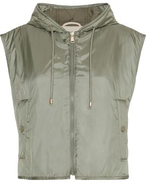 Weekend by Maxmara Reversible Water-Repellent Canvas Padded Gilet - Green