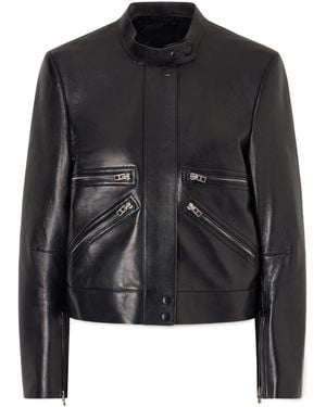 Tom Ford Leather Biker Jacket - Black