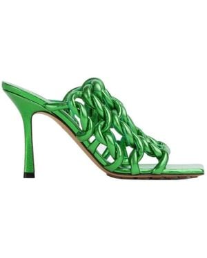 Bottega Veneta Heeled Mules - Green