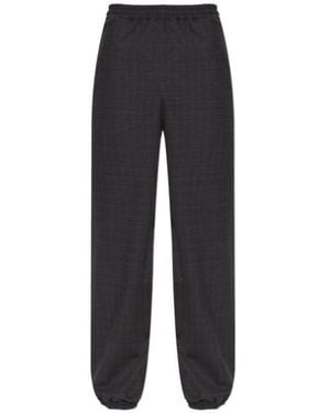 Moschino Elastic Waist Casual Trousers - Black