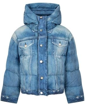 Acne Studios Omenta Bomber Jacket - Blue