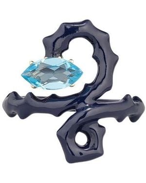Bea Bongiasca Baby Spine Ring - Blue