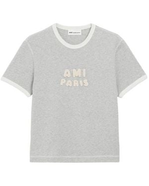 Ami Paris Classic Fit T-Shirt - Grey