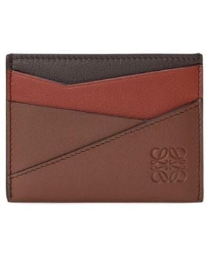 Loewe Puzzle Plain Cardholder - Red