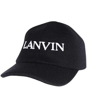 Lanvin Logo Hat - Black