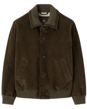 Loro Piana Apos;S Maremma Corduroy Bomber Jacket - Brown