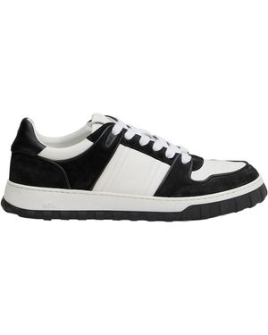 Ami Paris Ami Logo Embossed Low-Top Trainers - Black