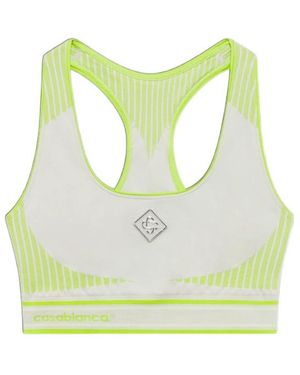 CASABLANCA Seamless Ribbed Performance Bra - Green