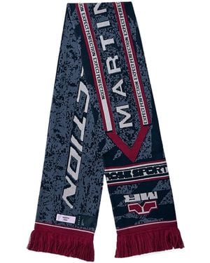 Martine Rose Logo Intarsia Scarf - Blue