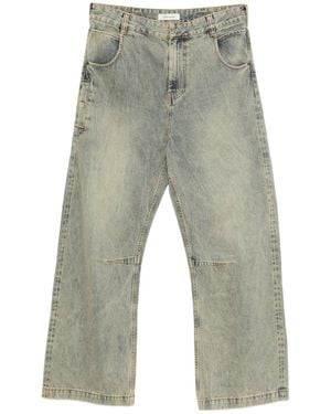 Entire studios Wide-Leg Gem Jeans - Grey