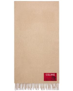 Celine Wool And Cashmere Scarf - Natural