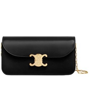 Celine Small Chain Triomphe - Black