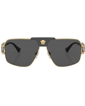 Versace Eyewear Oversized Frame Sunglasses - Multicolour