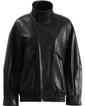 Nour Hammour Ariste Leather Jacket - Black