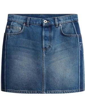 Dior Straight Miniskirt - Blue