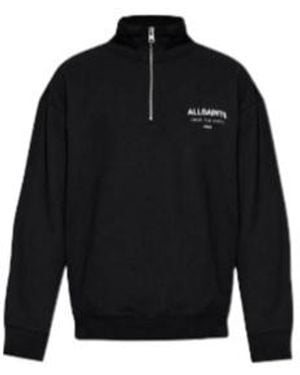 AllSaints Solid Colour Minimalist Sweatshirt - Black