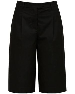 Patrizia Pepe Pleated Shorts - Black