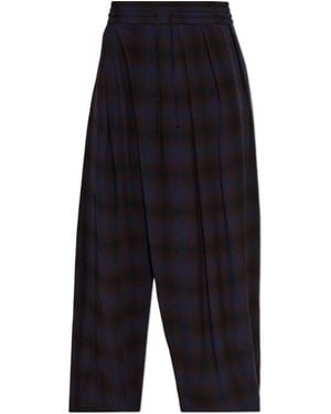 Dries Van Noten Elastic-Waist Casual Pants - Blue