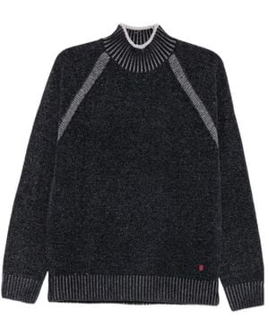 Liu Jo Ribbed Panelled Jumper - Blue