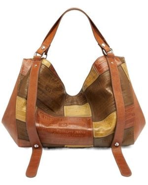 DIESEL D-One-Medium Top-Handle Bag - Brown