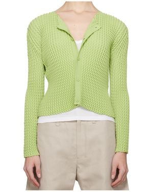 Issey Miyake April Spongy-56 Cardigan - Green