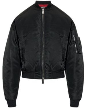 DSquared² Sleek Structured Polyamide Outerwear - Black