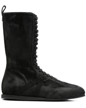 Ann Demeulemeester Suede Boots - Black