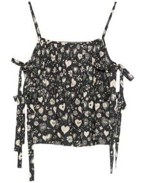 R13 Printed Vest - Black