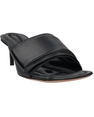 Jacquemus Minimalist Round-Toe Sandals - Black
