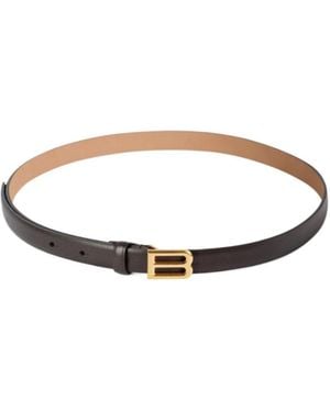 Balenciaga Logo Buckle Belt - White