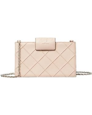Tory Burch Fleming Mini Chain Wallet - Natural