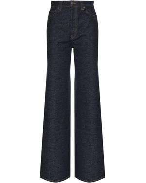 KHAITE Belt Loop Jeans - Blue
