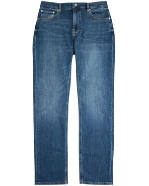 FRAME Mid-Rise Straight-Leg Jeans - Blue