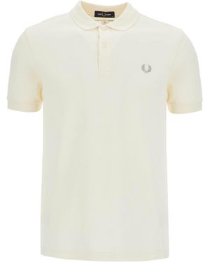 Comme des Garçons Comme Des Garçons Shirt Logo Embroidered Knitted Polo Shirt - White