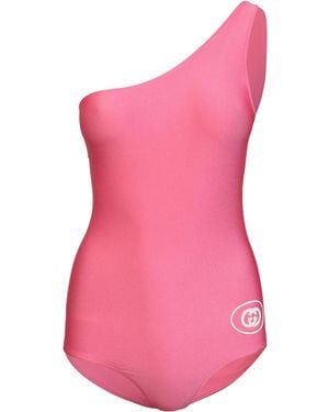 Gucci Oneshoulder Onepiece Swimsuit - Pink