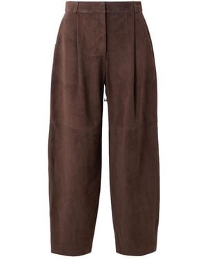 Co. Casual Trousers With Belt Loops - Brown