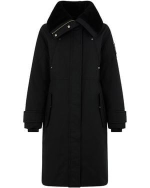 Moose Knuckles Long Sleeve Down Jacket - Black