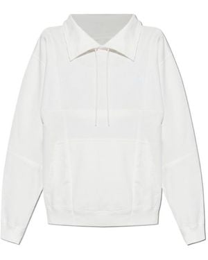 MM6 by Maison Margiela Drawstring Sweatshirt - White