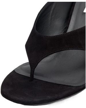 Alaïa Suede Mules - Black
