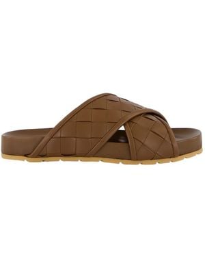 Bottega Veneta Tarik Slippers - Brown