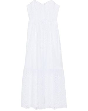 ERMANNO FIRENZE Tiered Midi Dress - White