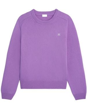Celine Crewneck Jumper - Purple