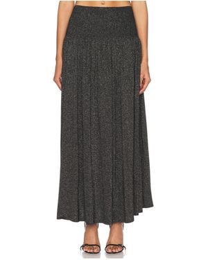 Zimmermann Crush Gathered Maxi Skirt - Black