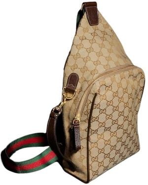 Gucci Crossbody Medium Sling Bag - White