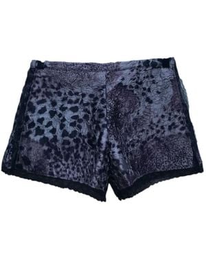 Dries Van Noten Printed Shorts - Blue
